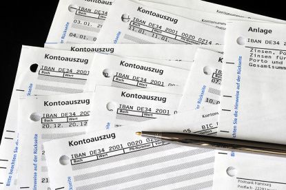 Foto: Kontoauszüge